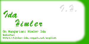 ida himler business card